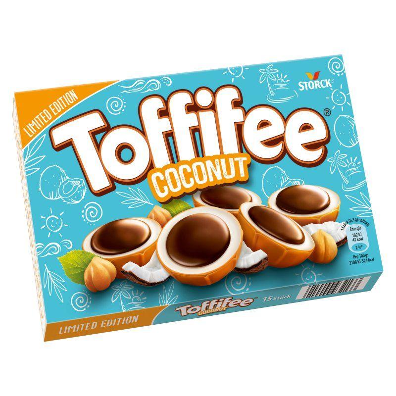 coco　Toffee✖️2 Bombons Toffifee coconut avelã inteira Coco e chocolate 125g